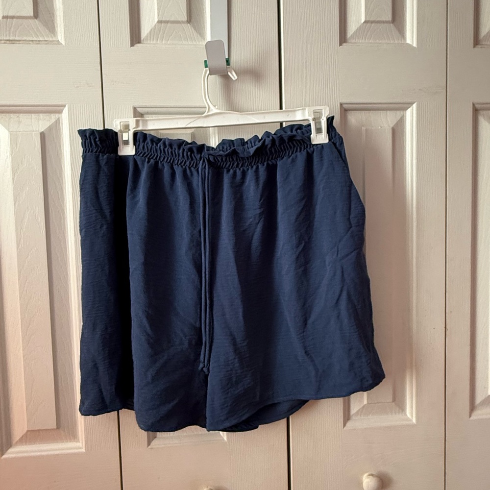 Plus Size Paperbag Style Shorts